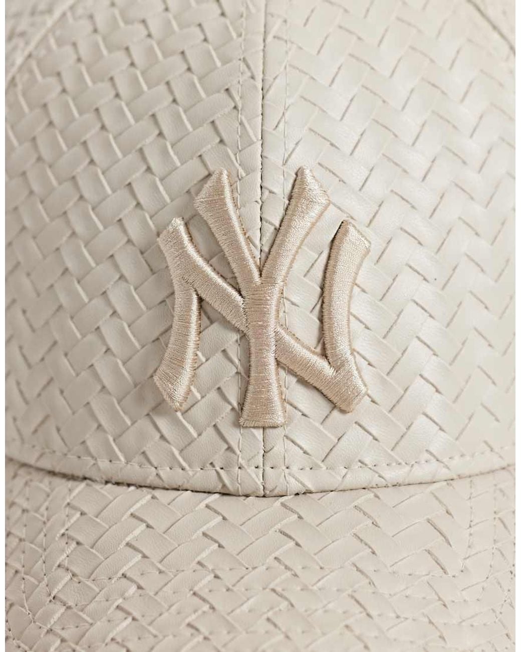 KTZ Natural Ny Yankees 9Forty Pu Weave Fabric Cap