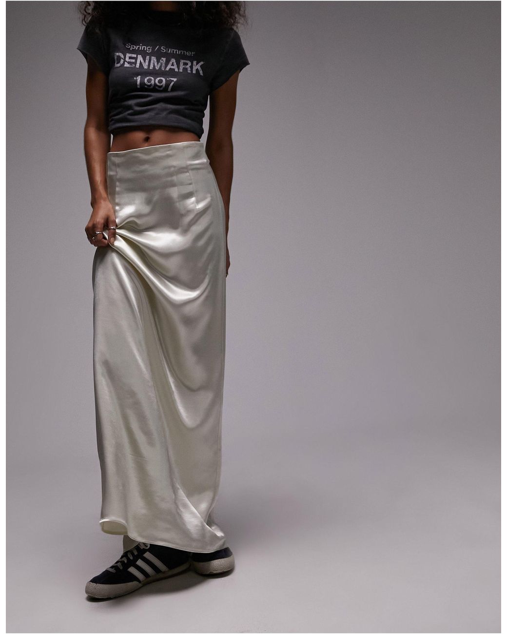 Maxi rok satijn store
