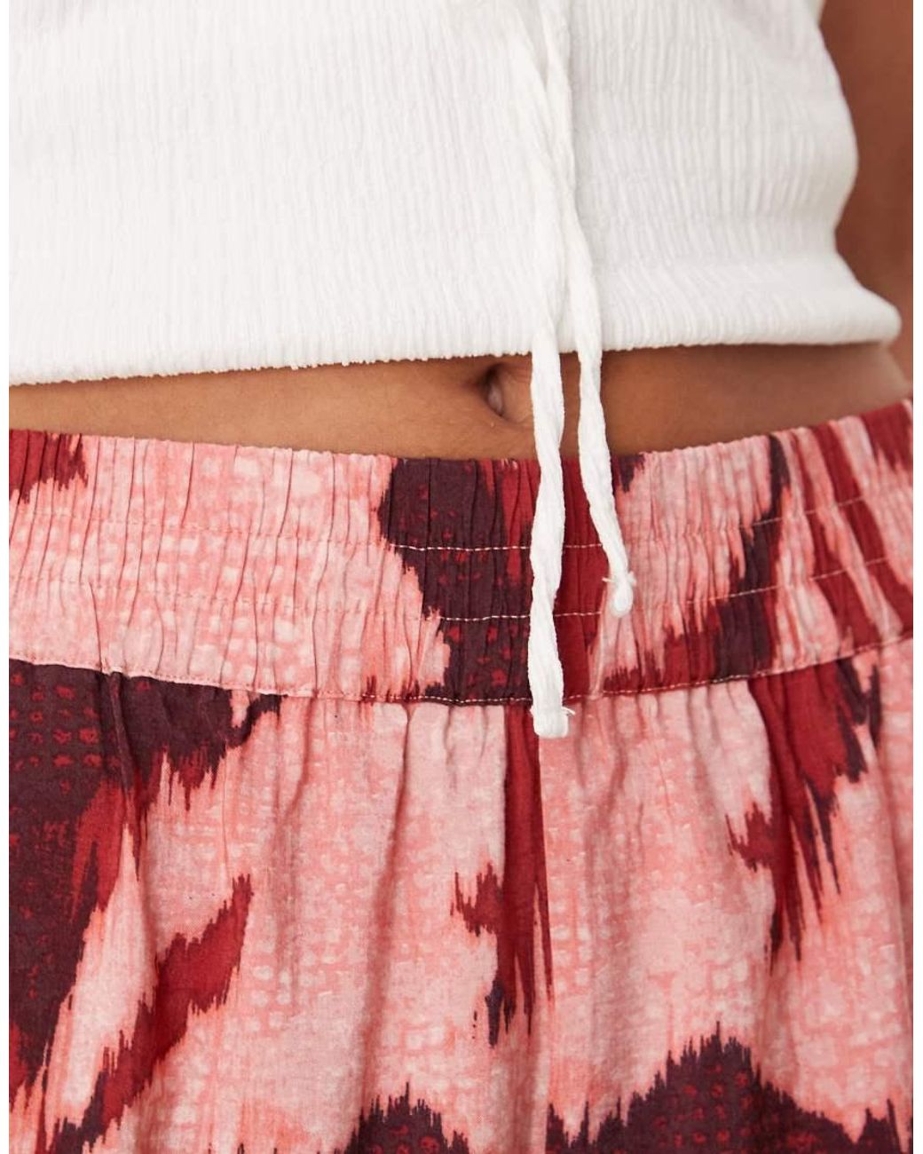 Jdy Red Wide Leg Trouser
