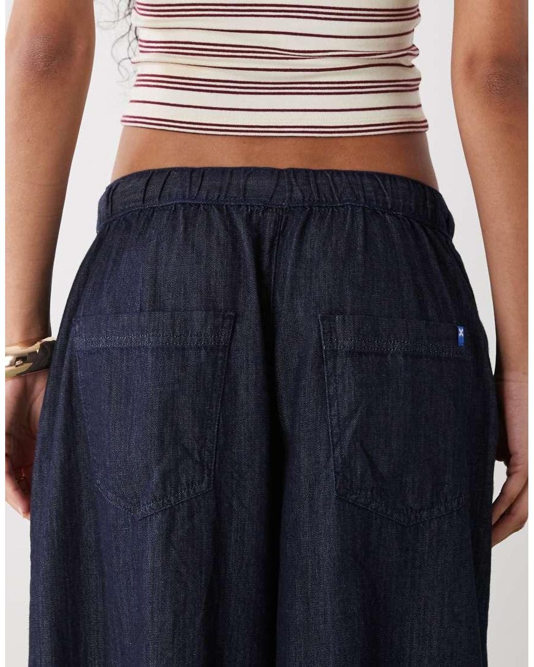 Collusion Blue Chambray Denim Xl Balloon Co Ord