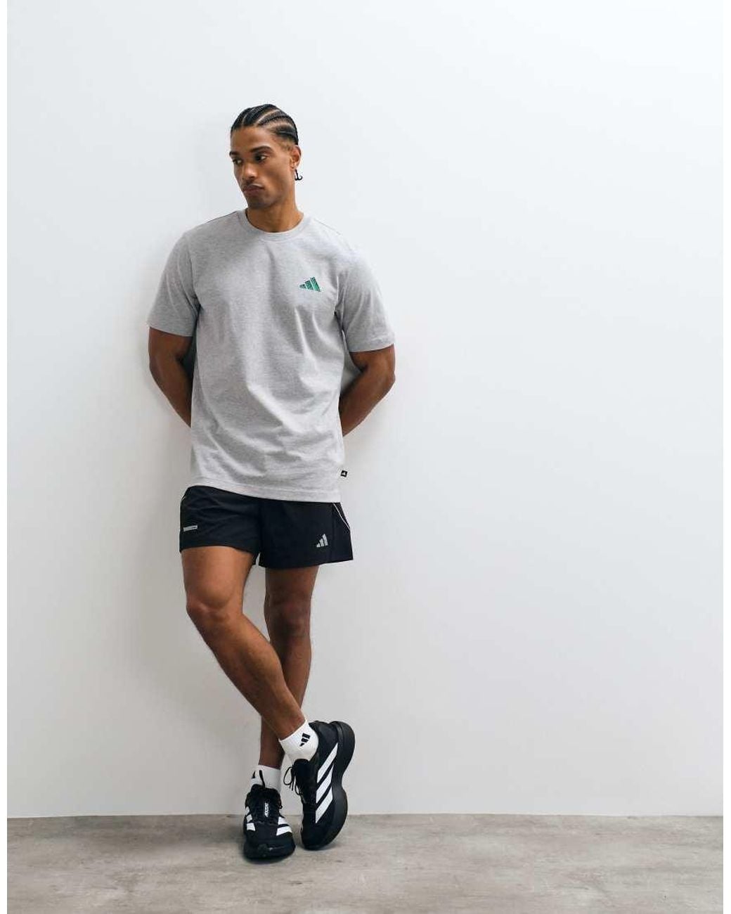 Adidas Originals White Adidas Training T-shirt With Back Print for men