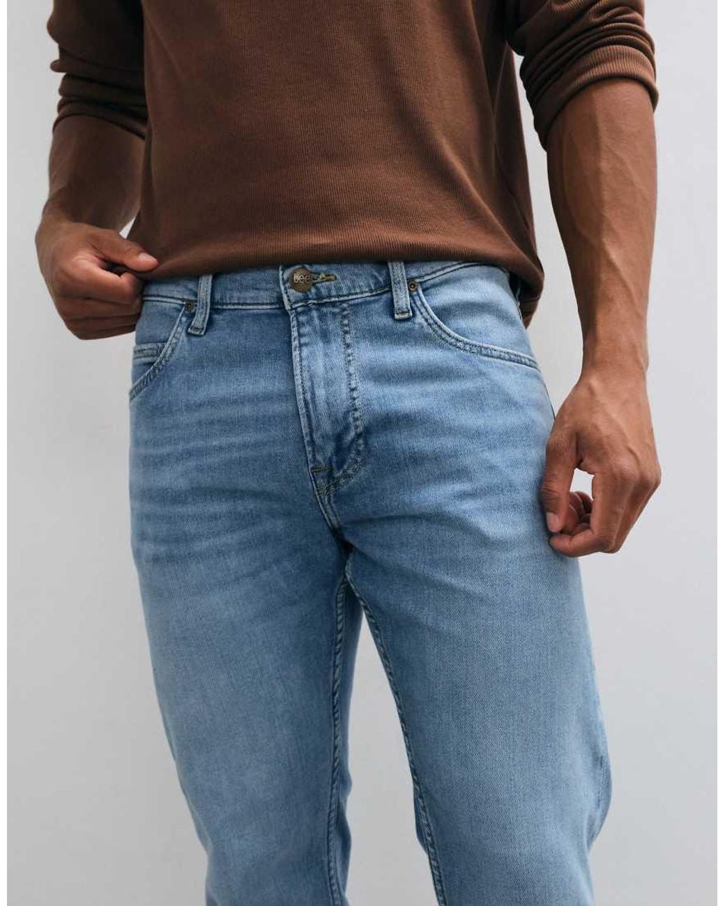 Lee Jeans Blue Rider Slim Straight Jeans for men