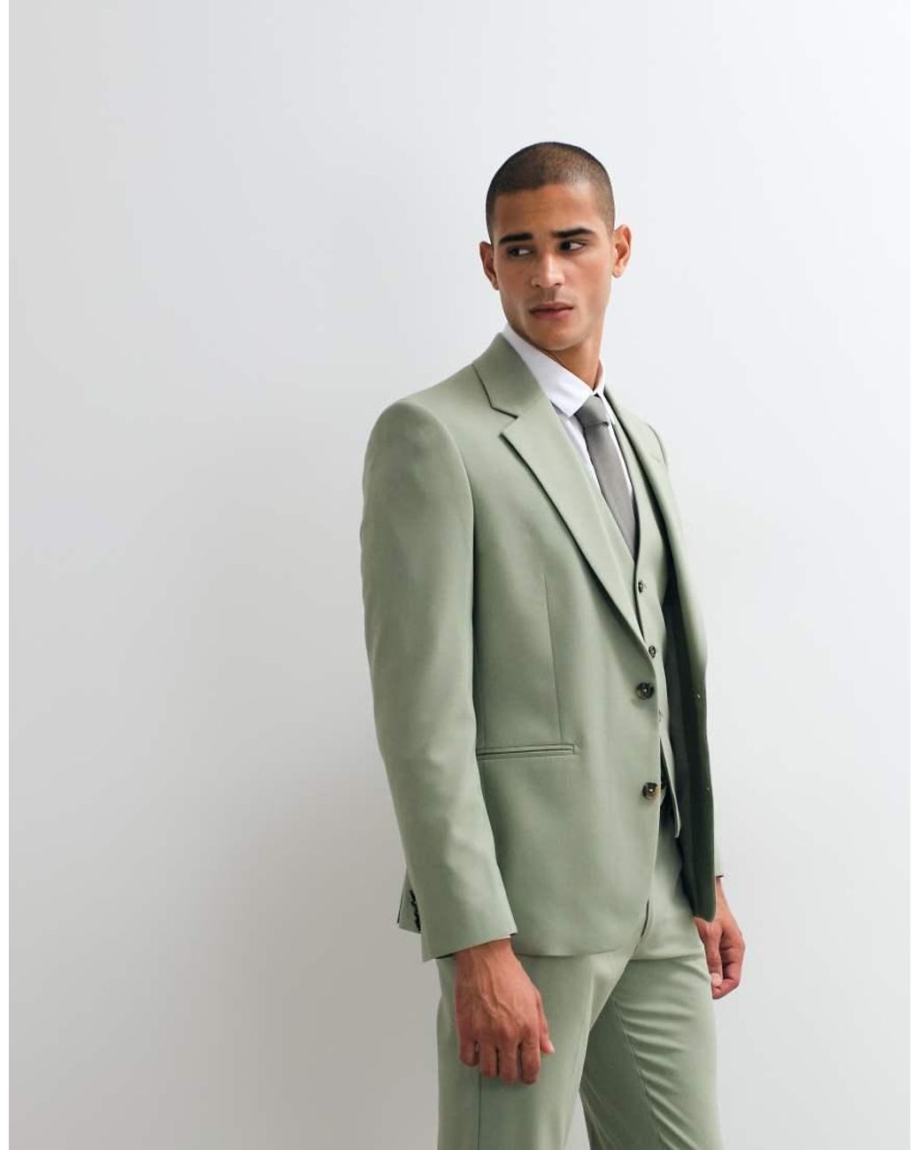 ASOS Green Slim Suit Blazer for men