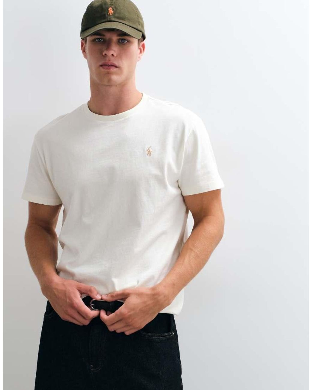 Polo Ralph Lauren White Icon Logo Classic Fit T-shirt for men