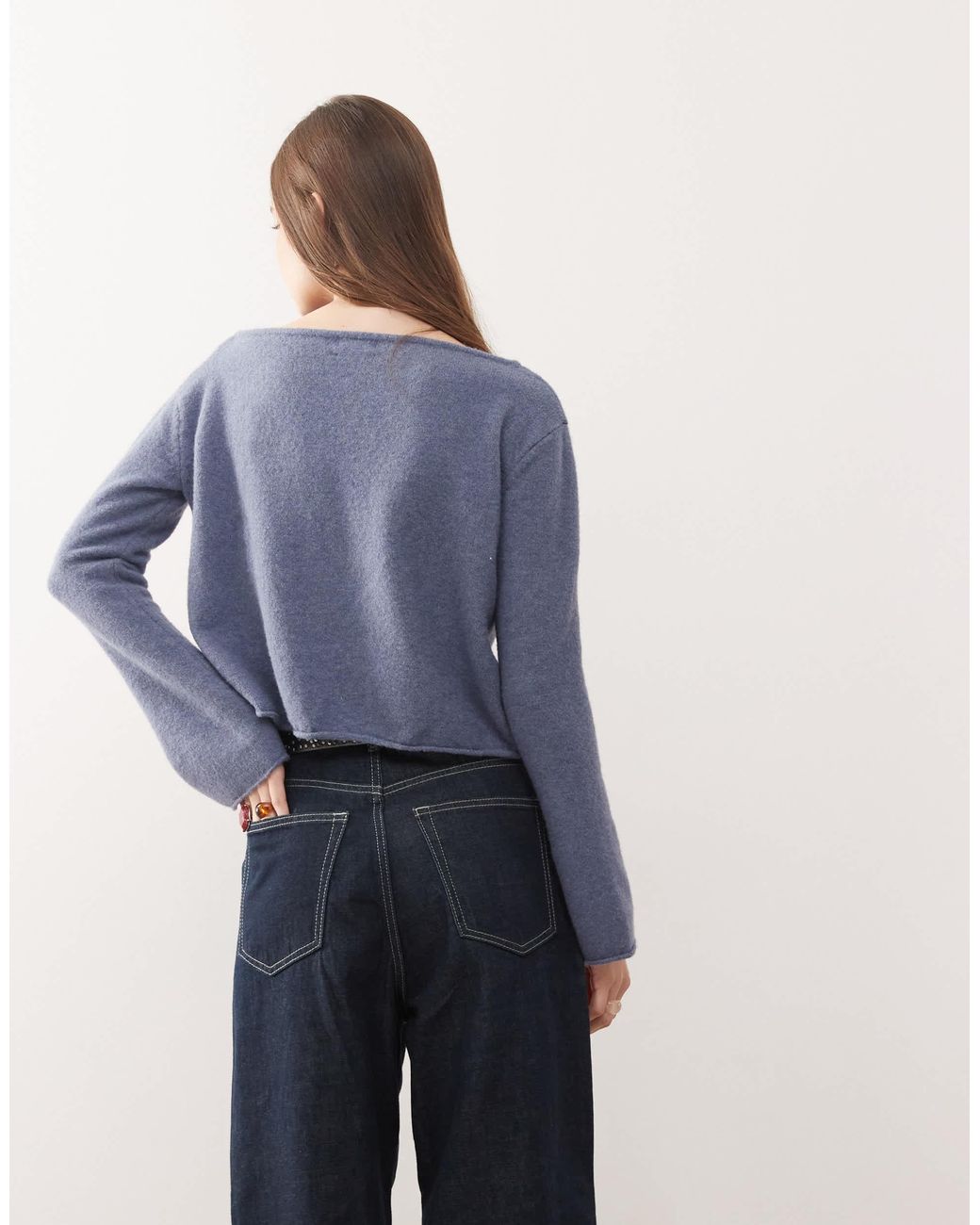 Monki Blue – strickpullover