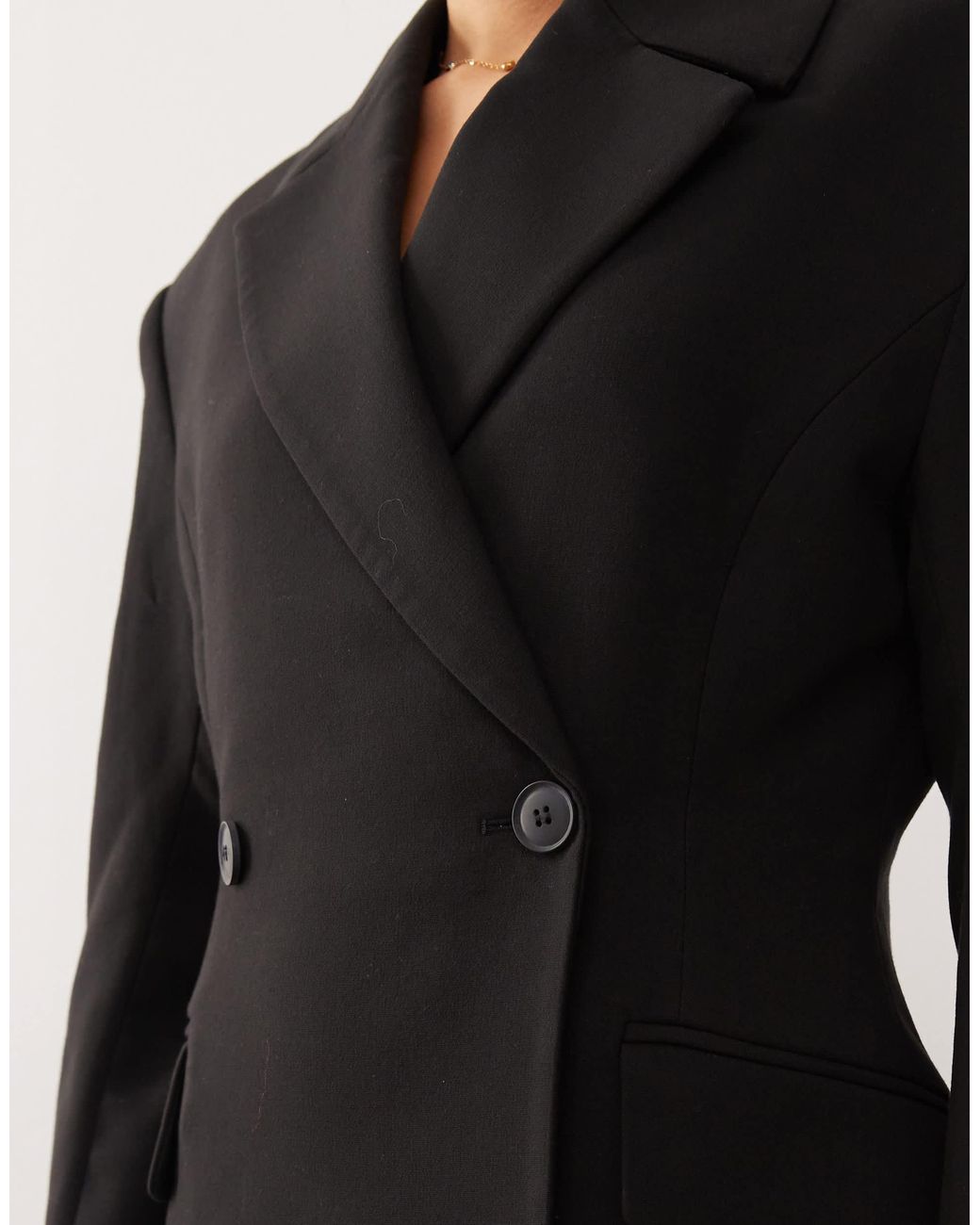 Weekday Black Premium Double Breasted Blazer