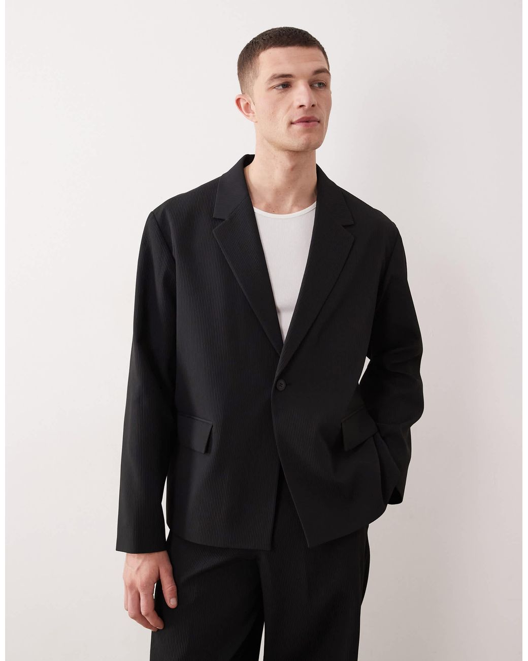 Veste ASOS pour homme en coloris Black