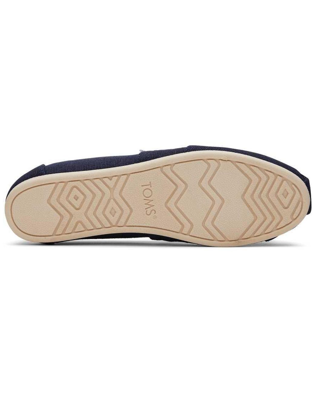 TOMS Blue Alpargata Classic Heritage Canvas Slip-on Flats