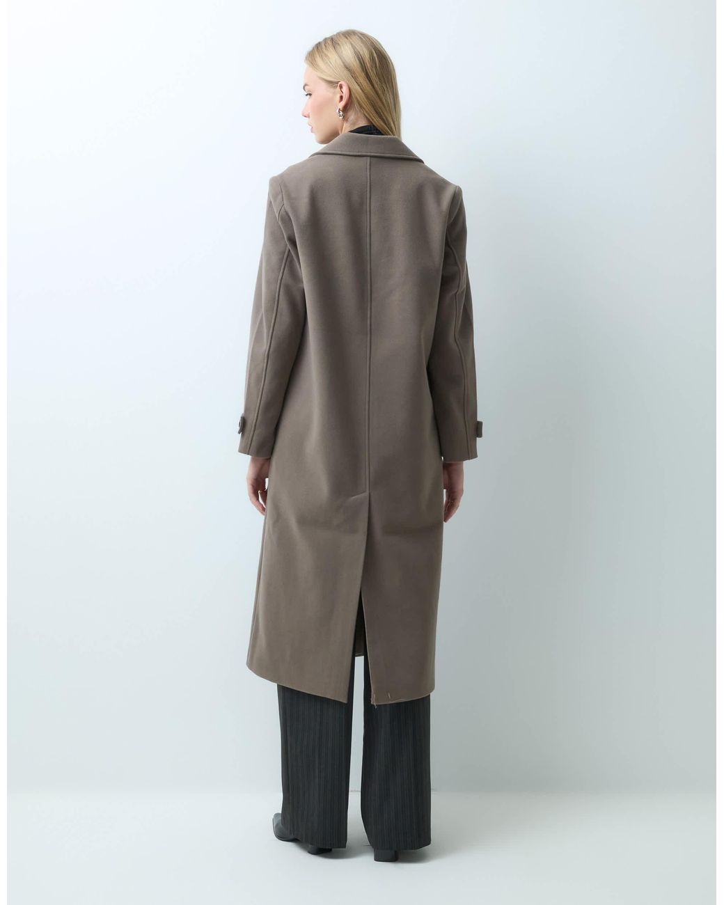 Vila Gray Formal Maxi Coat