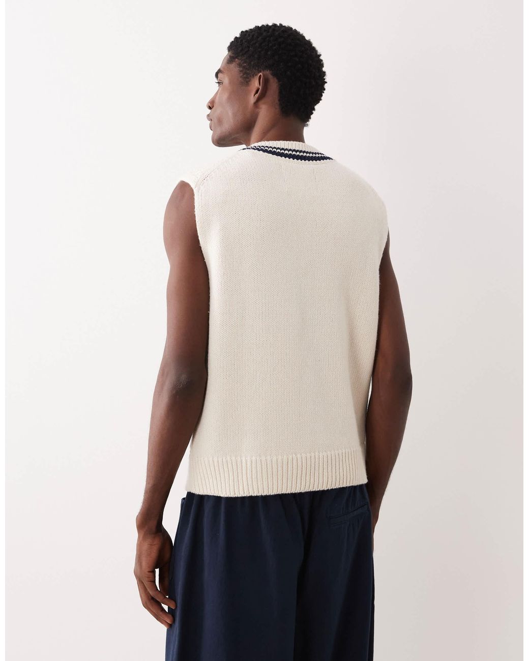 Gant – strickpullunder in Natural für Herren