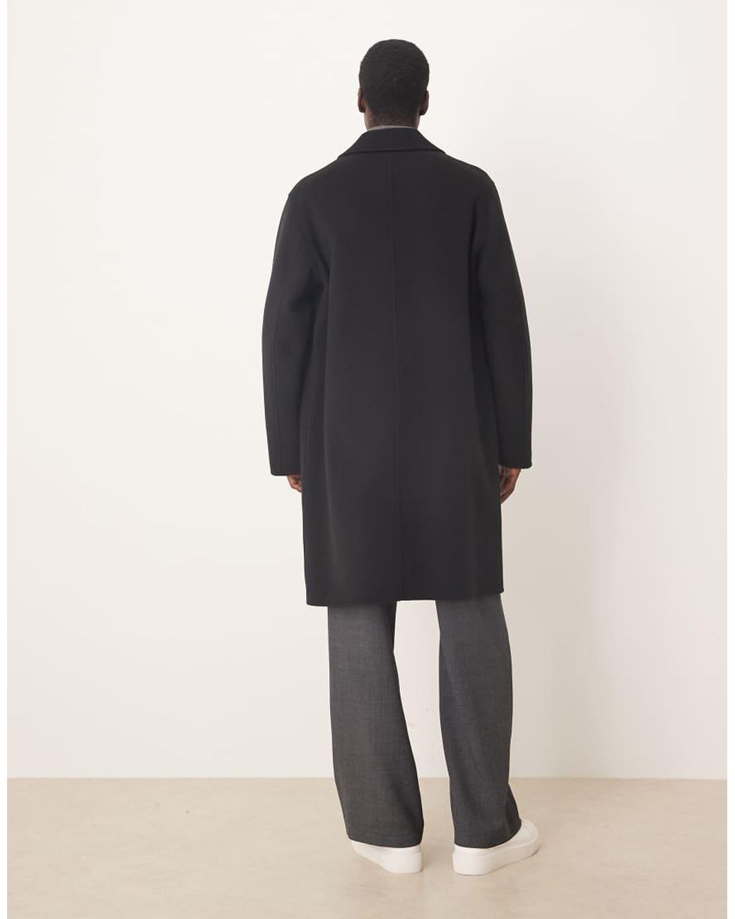 ARKET Blue Pure Wool Double Layer Overcoat for men
