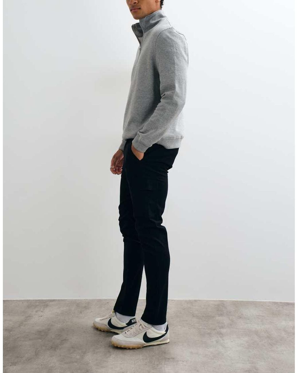 ASOS Gray Skinny Cargo Trousers for men