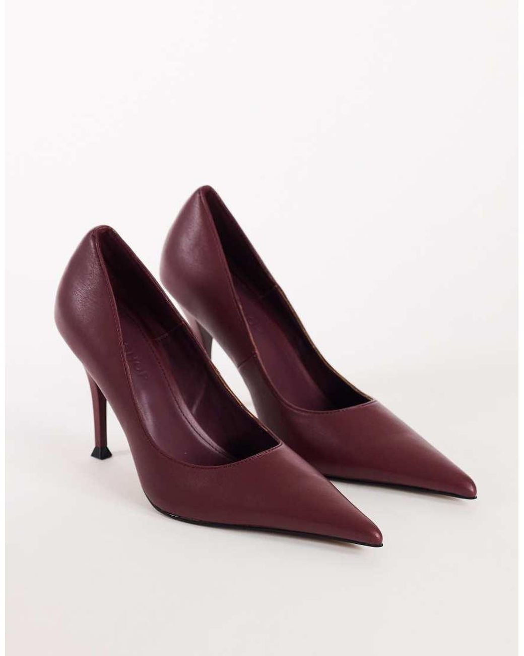 TOPSHOP Purple Alexander High Heel Court Shoe