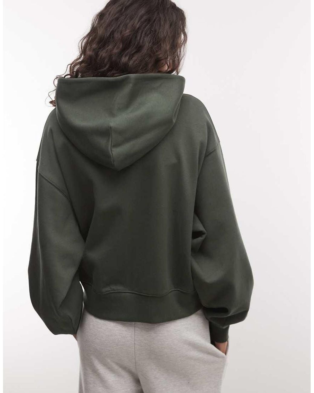 Collusion Gray Zip Through Boxy Hoodie