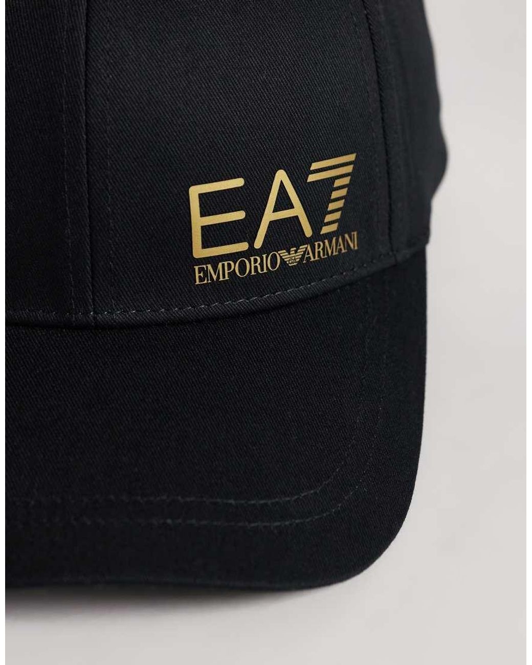 EA7 Blue Armani Logo Baseball Cap for men