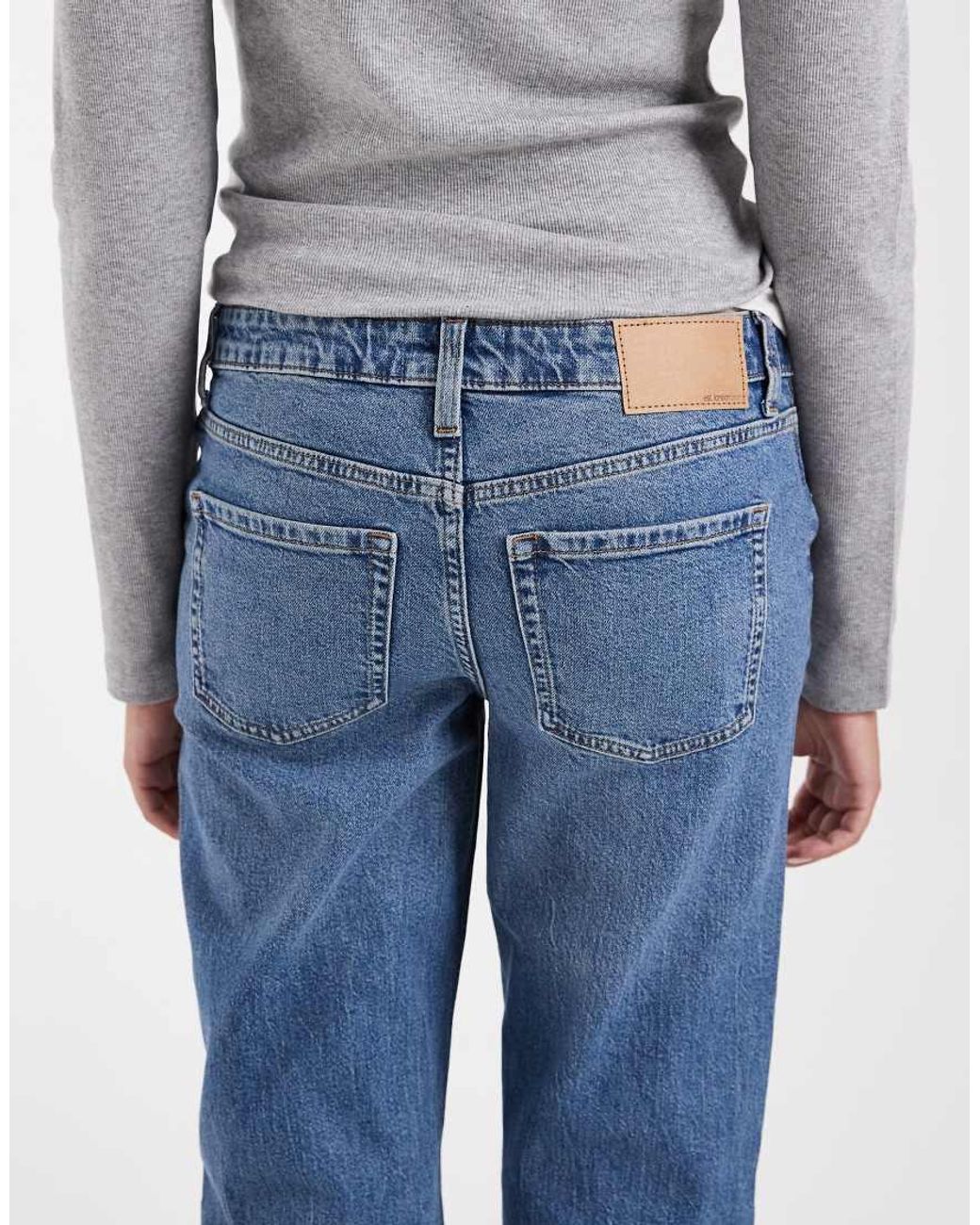 ASOS Blue Asos Design Maternity Comfort Stretch Straight Leg Jeans