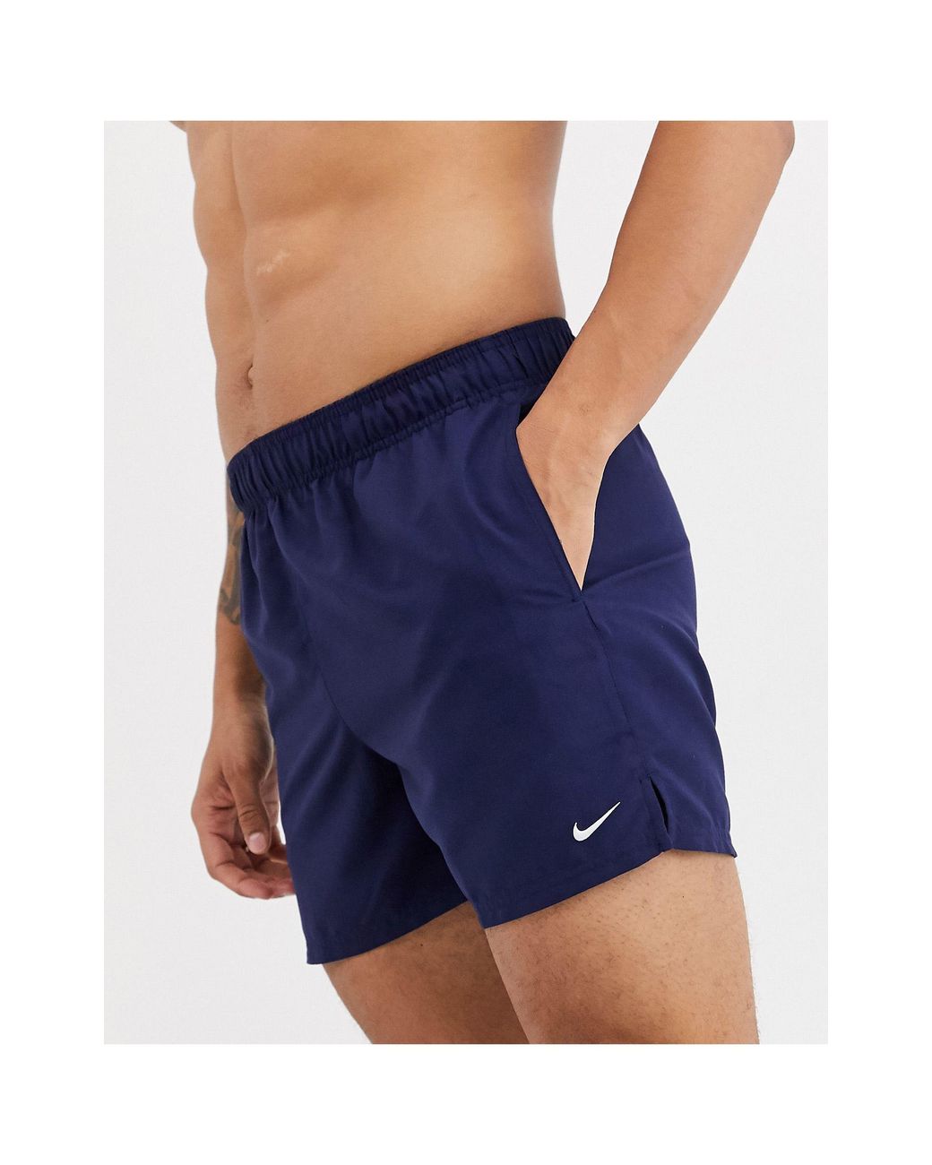 Nike Super Short Volley Swim Shorts in Blue for Men | Lyst