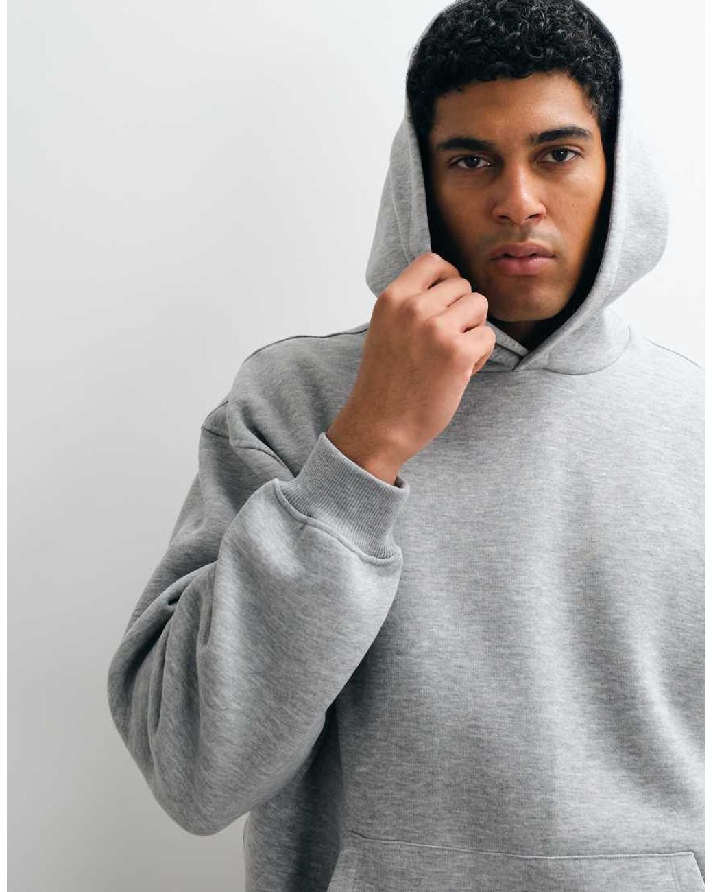 ASOS Gray Relaxed Hoodie for men