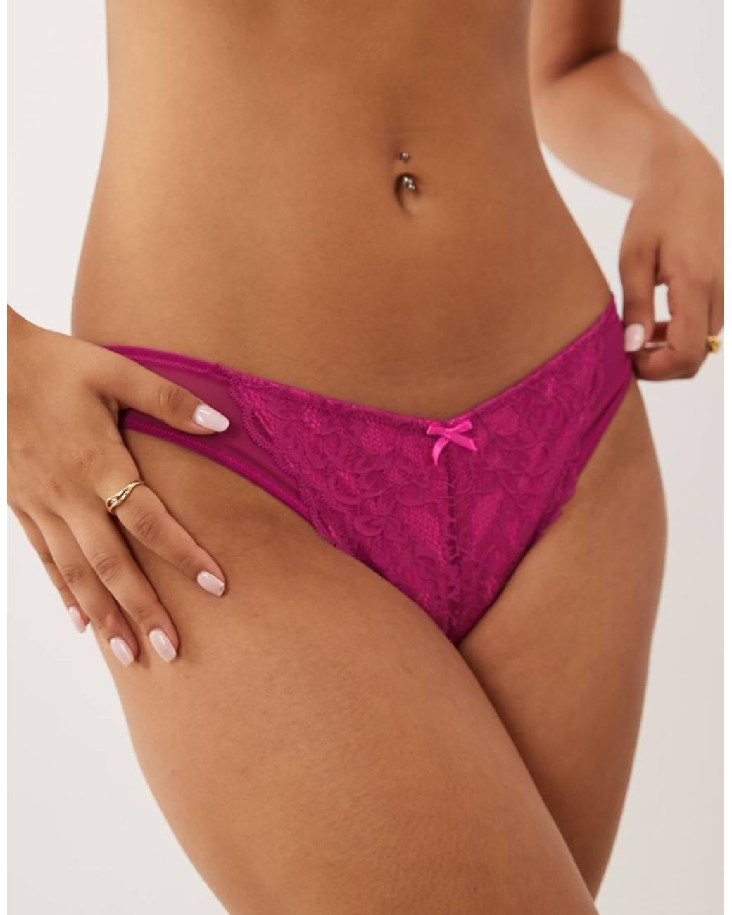 Ann Summers Red Sexy Lace Brazilian Brief