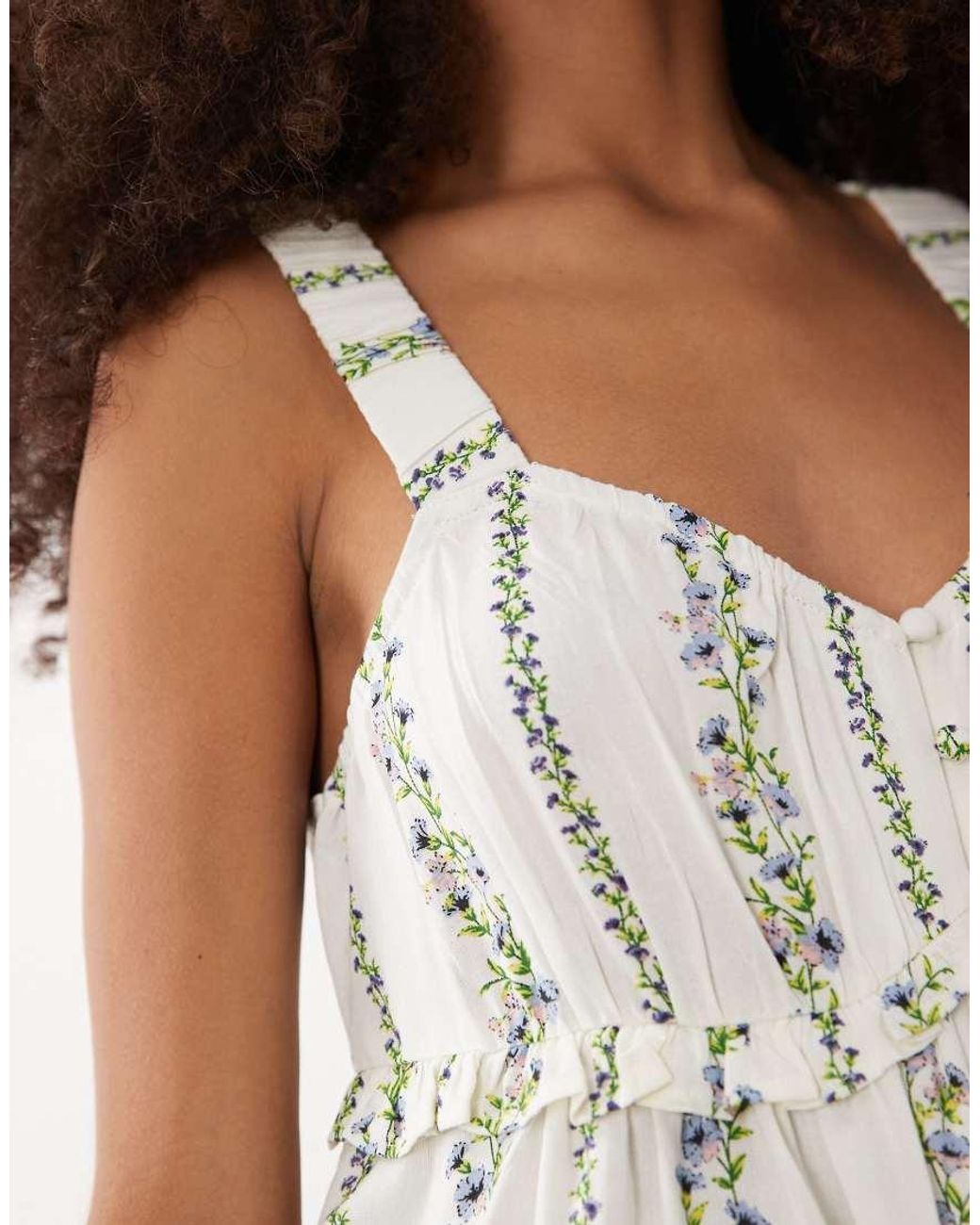 Wednesday's Girl White Wednesdays Girl Floral Mini Dress