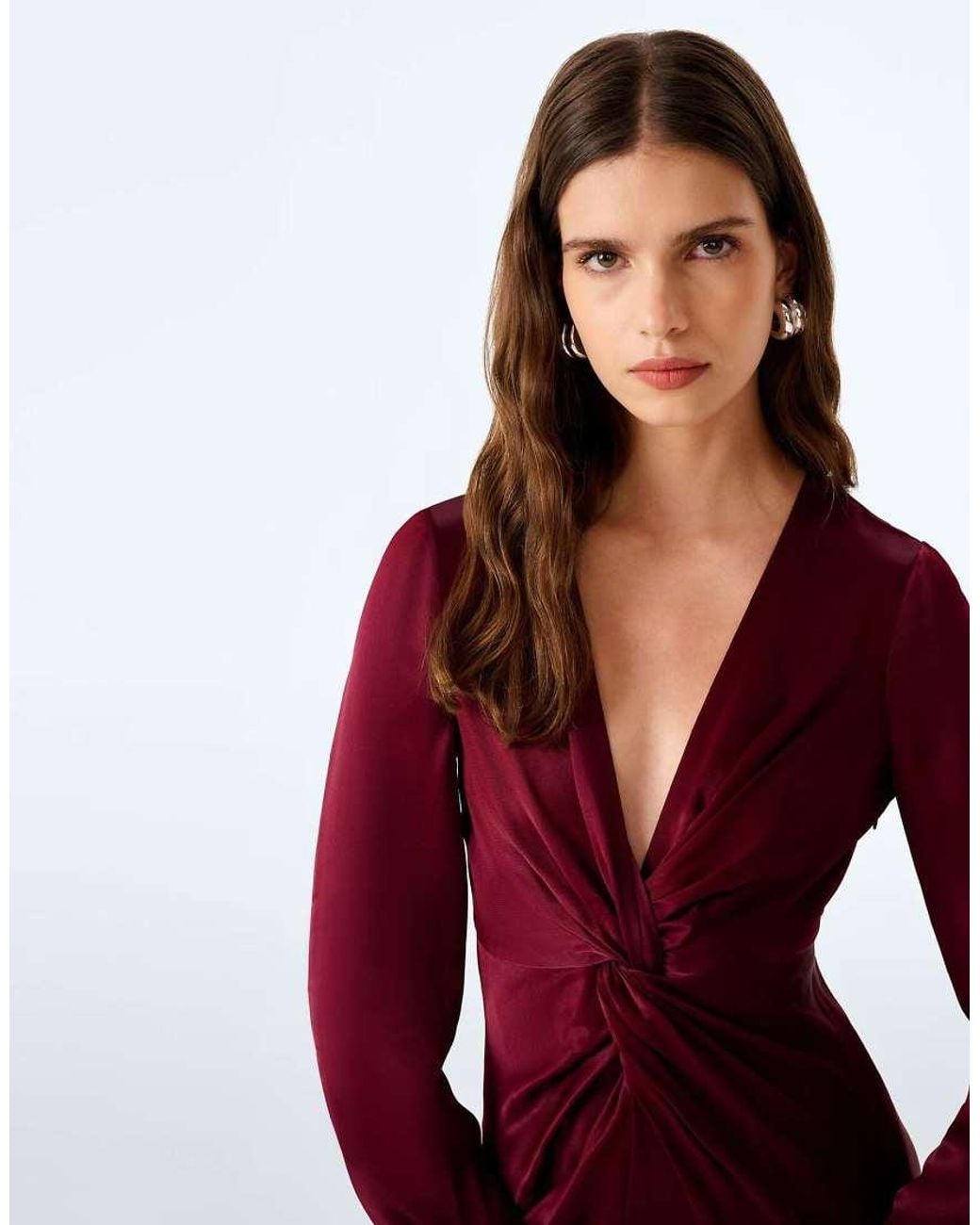 OMNES Red Camille Dress
