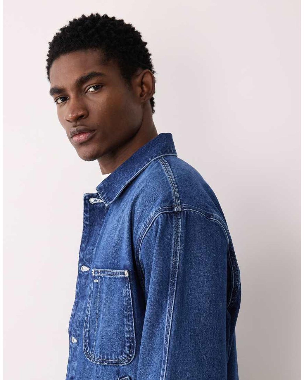 Polo Ralph Lauren Blue Sport Capsule Flag Logo Denim Trucker Jacket for men