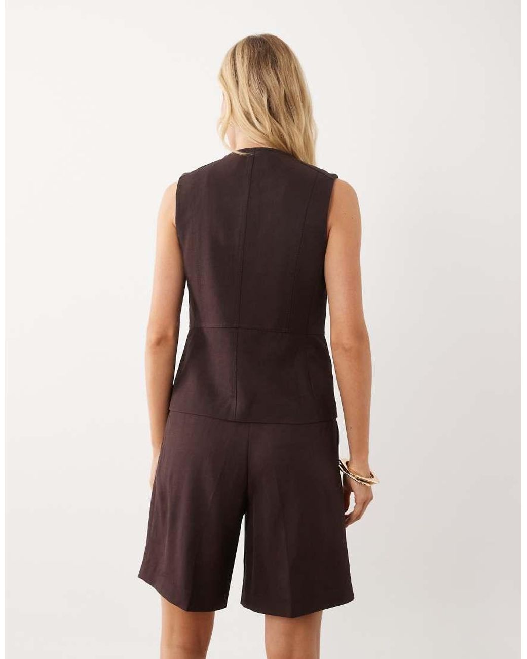 Mango Natural Avocado Tailored Bermuda Short Co-Ord