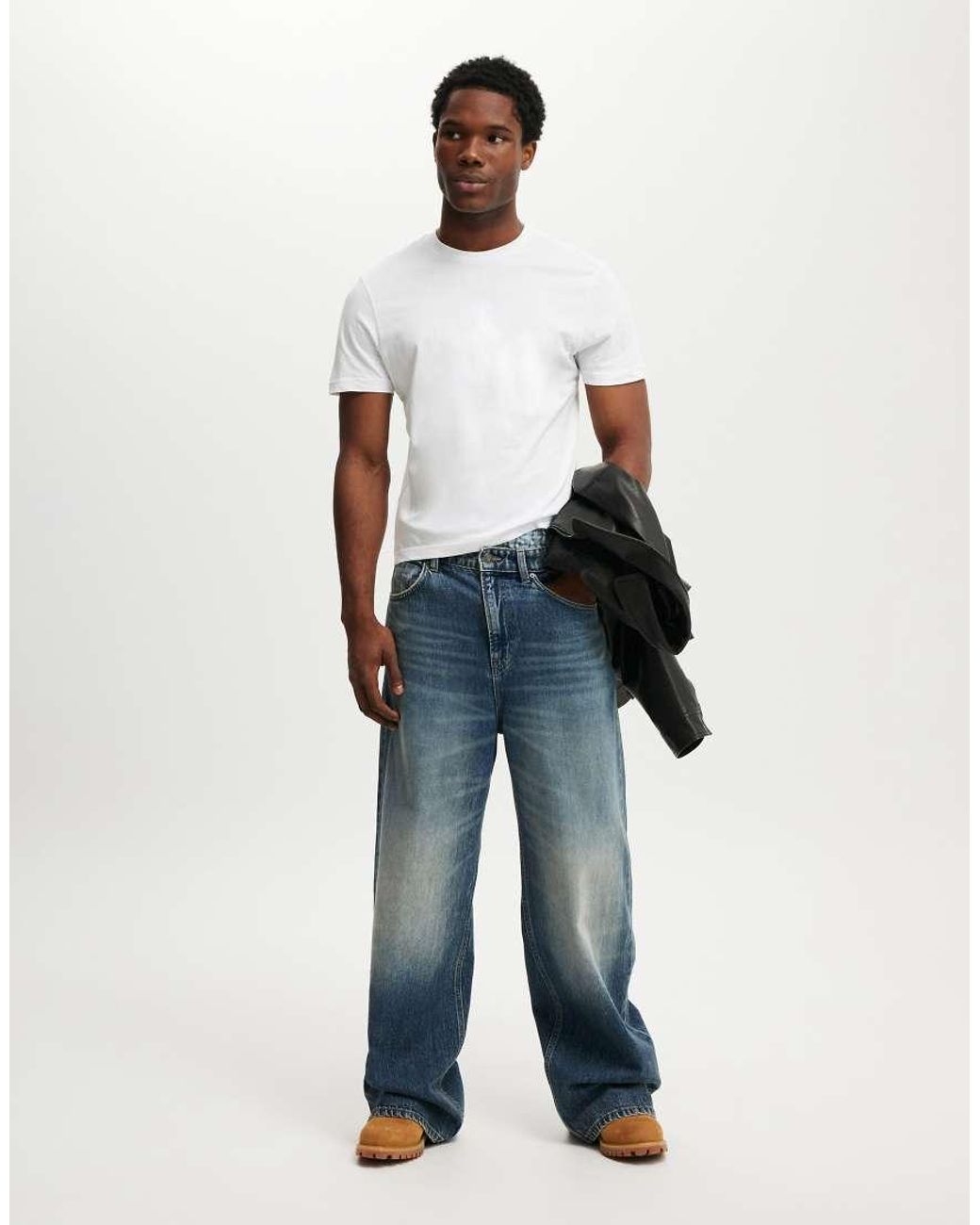 Cotton On White Fitted T-Shirt for men
