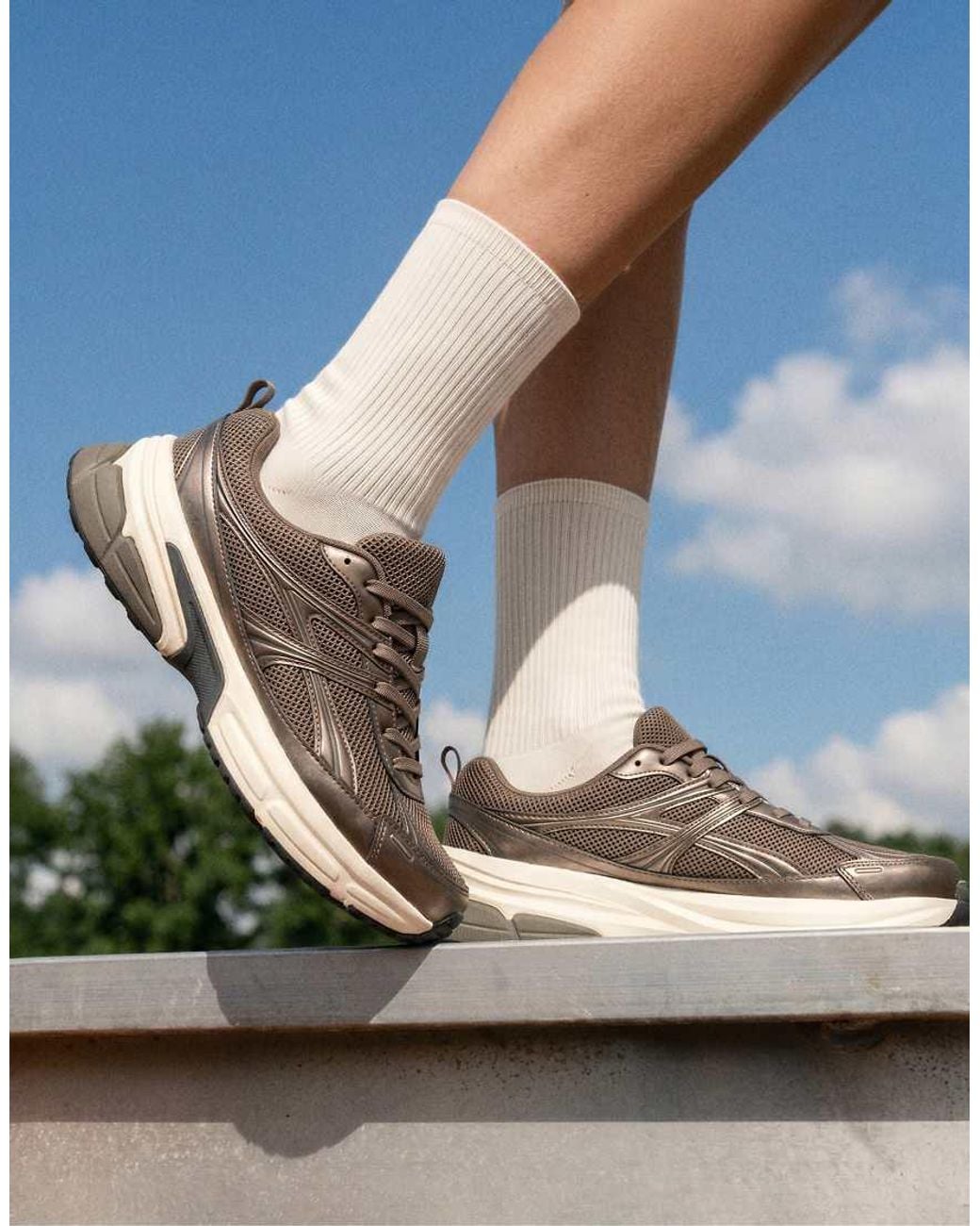 Oysho White Multi-Piece Freetime Trainers