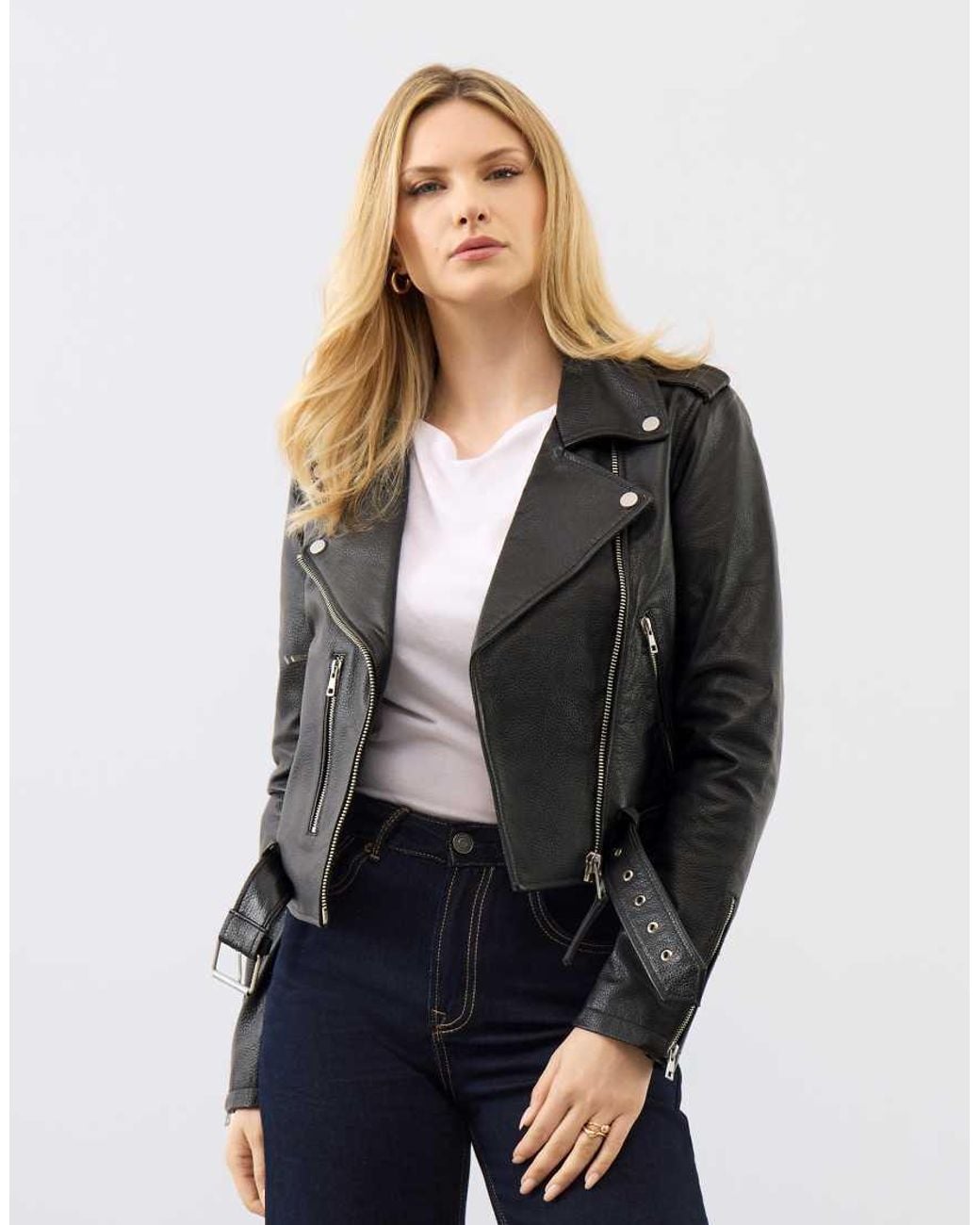 Bolongaro Trevor Black Real Leather Katie Biker