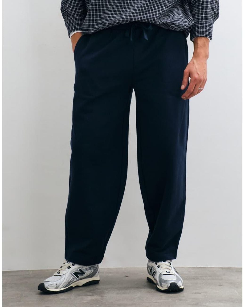 ASOS Blue Premium Heavyweight Slim Balloon jogger for men