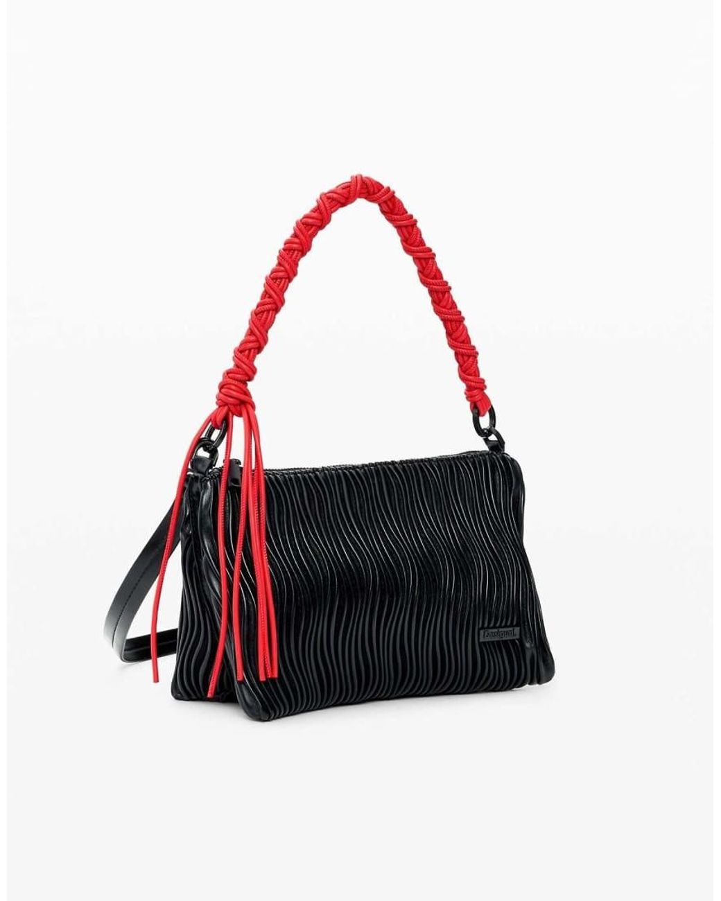 Desigual Red Medium Embossed Bag