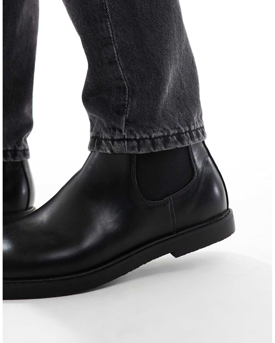SEQWL – chelsea-stiefel in Black für Herren