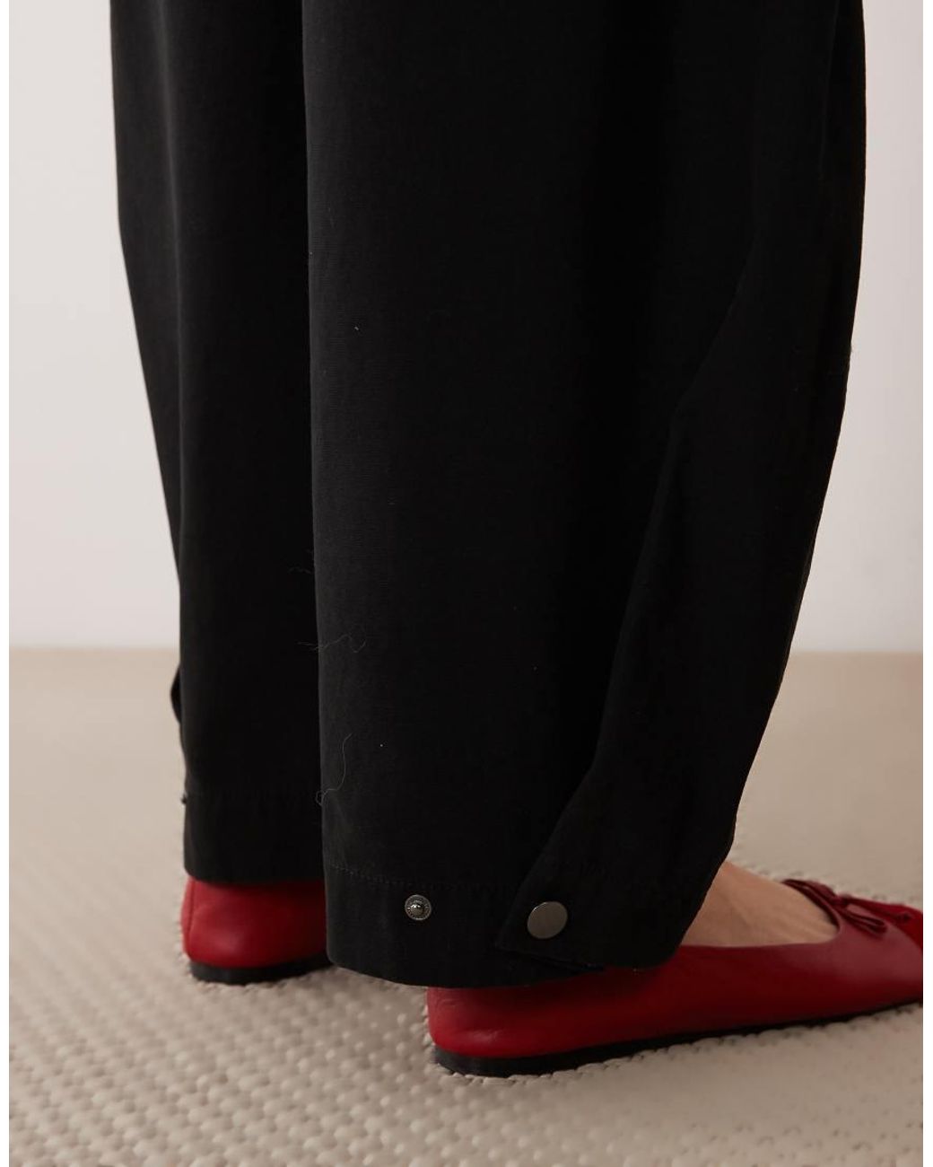 ASOS Tailored Balloon Trouser With Popper Hem