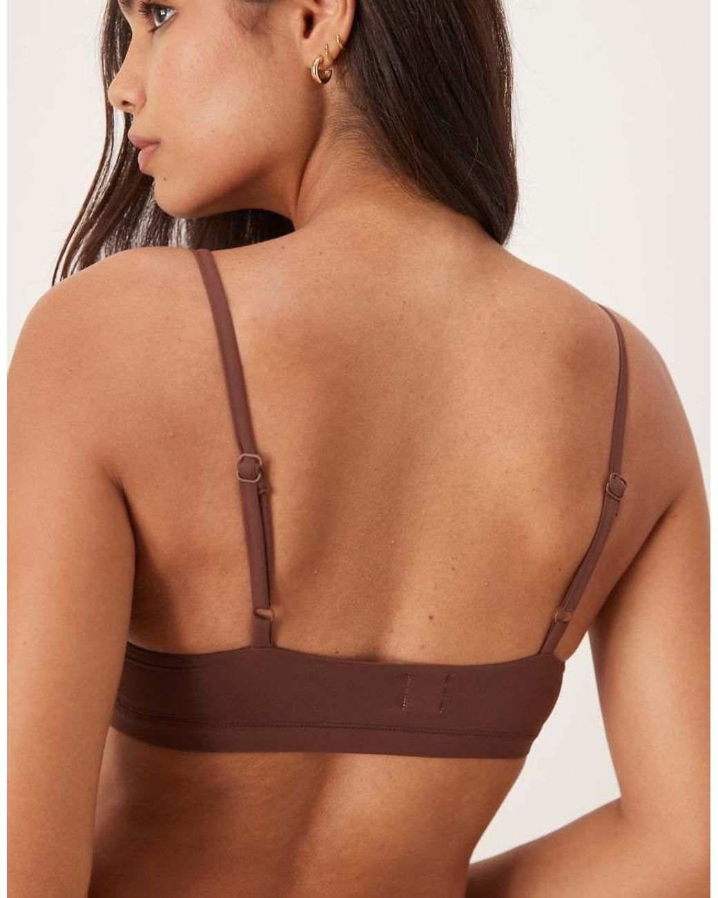 agon® Brown Strappy Bralette