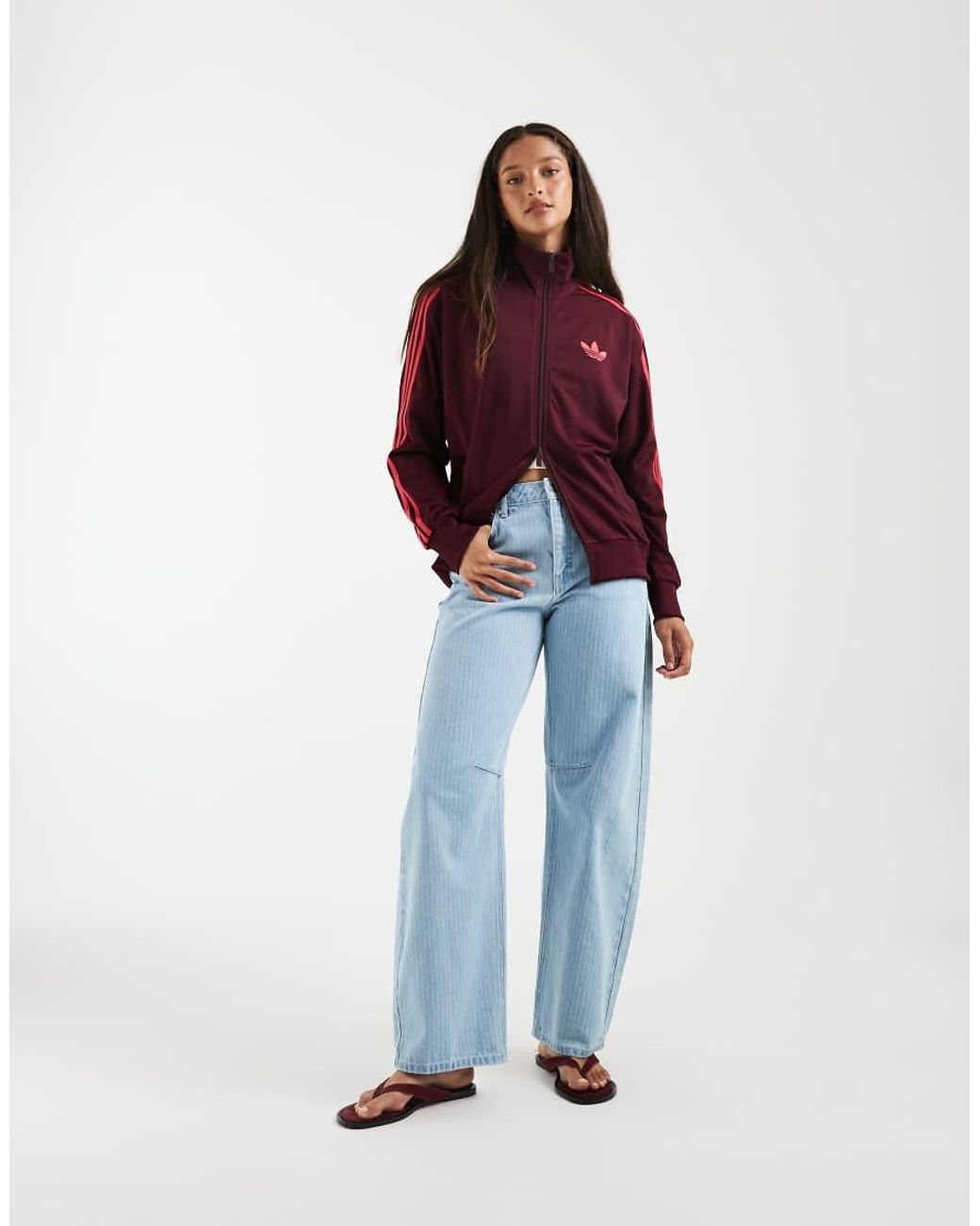 Adidas Originals Red Firebird Track Top Loose