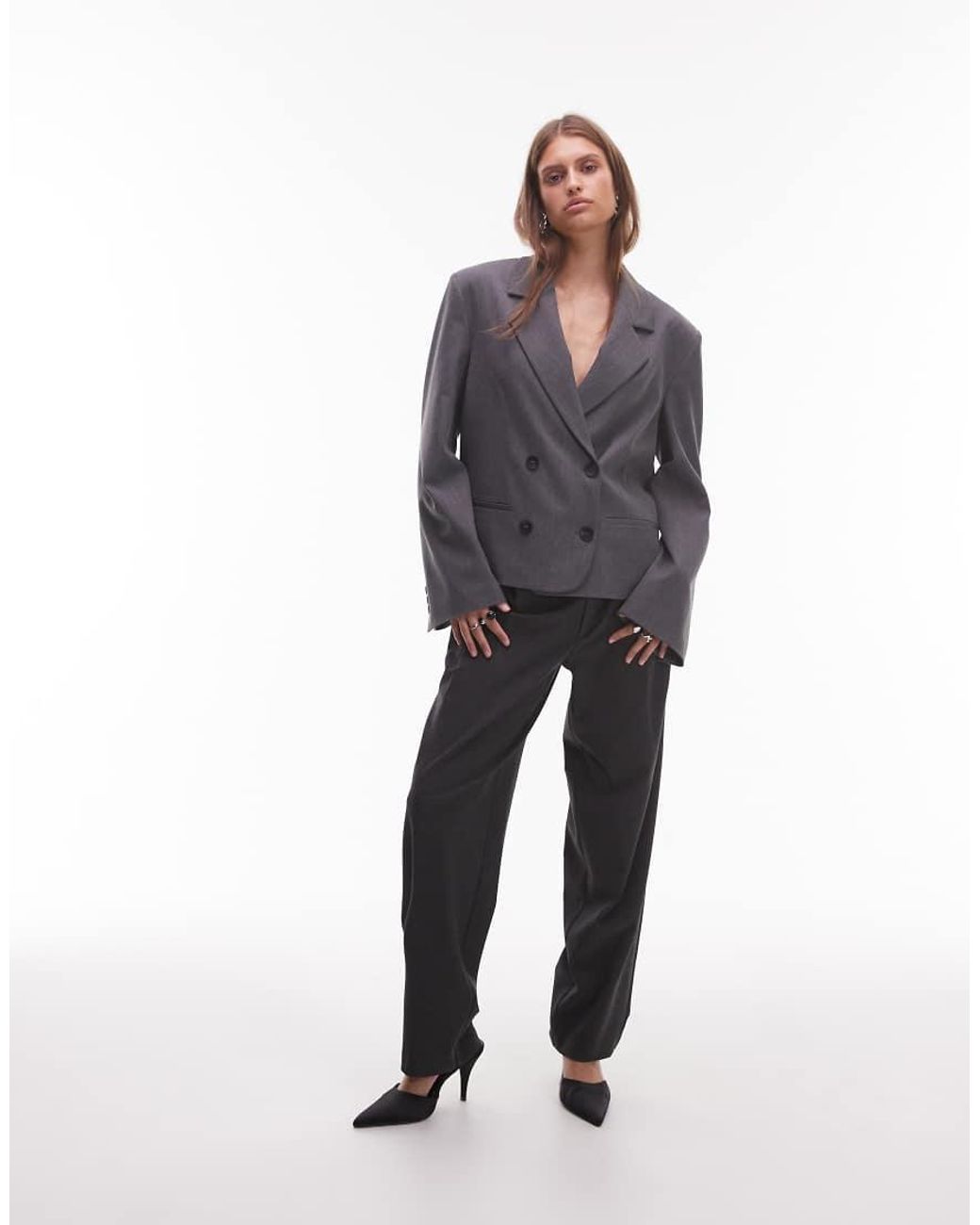 ASOS Purple Boxy Fit Blazer