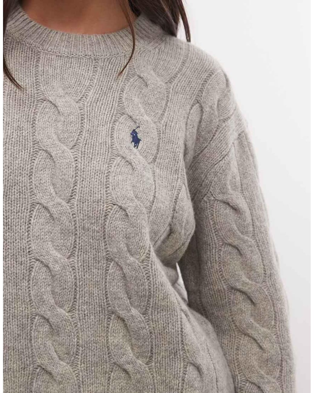 Polo Ralph Lauren Gray Knot Print Sweater