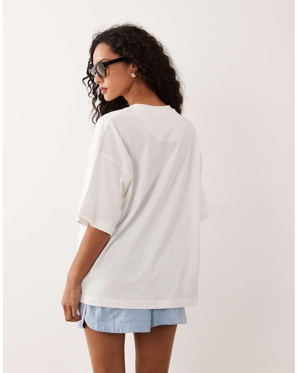 4th & Reckless Brown Cotton 'resort Club' Graphic Oversized T-shirt