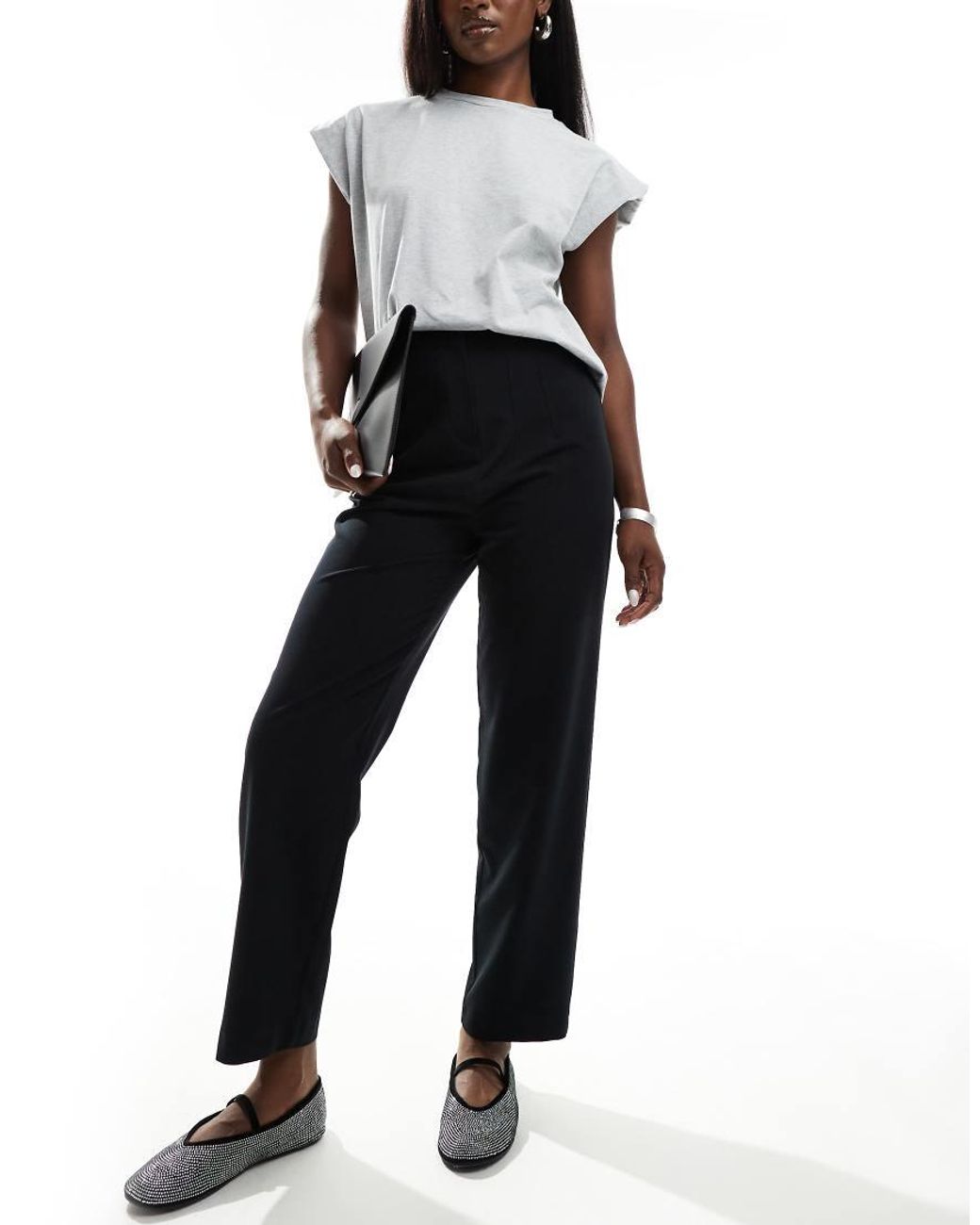 Miss Selfridge Black Essentials Cigarette Trouser