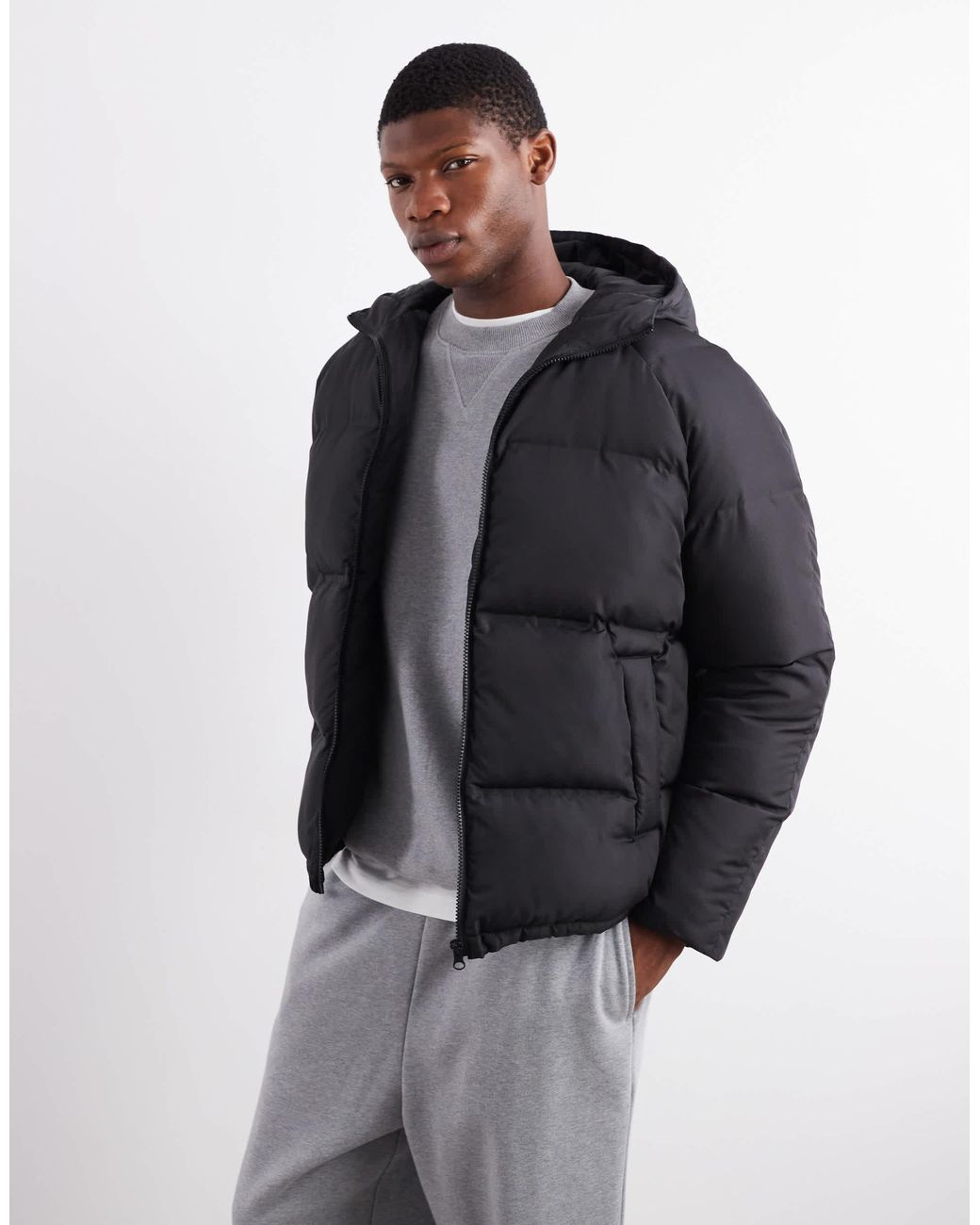 ASOS Blue Puffer Jacket for men