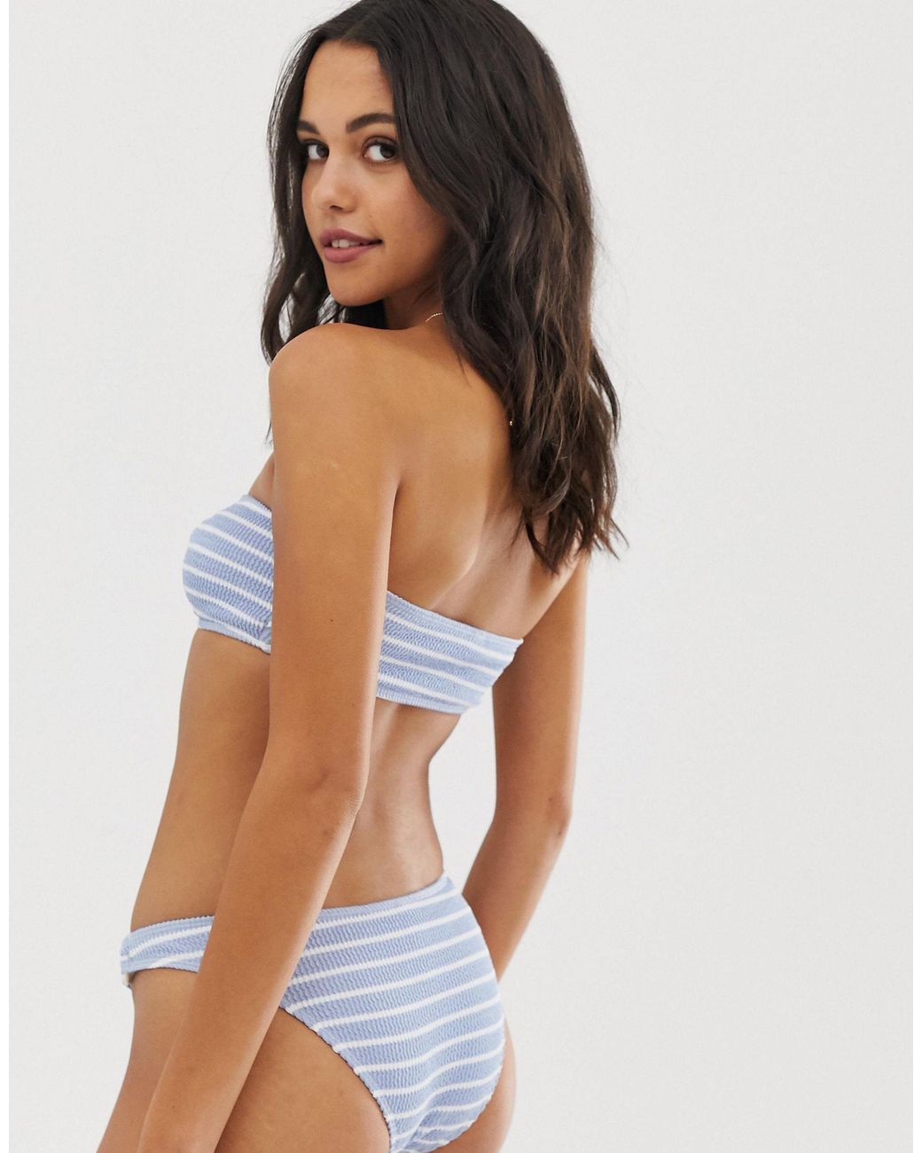 scrunch bandeau bikini top