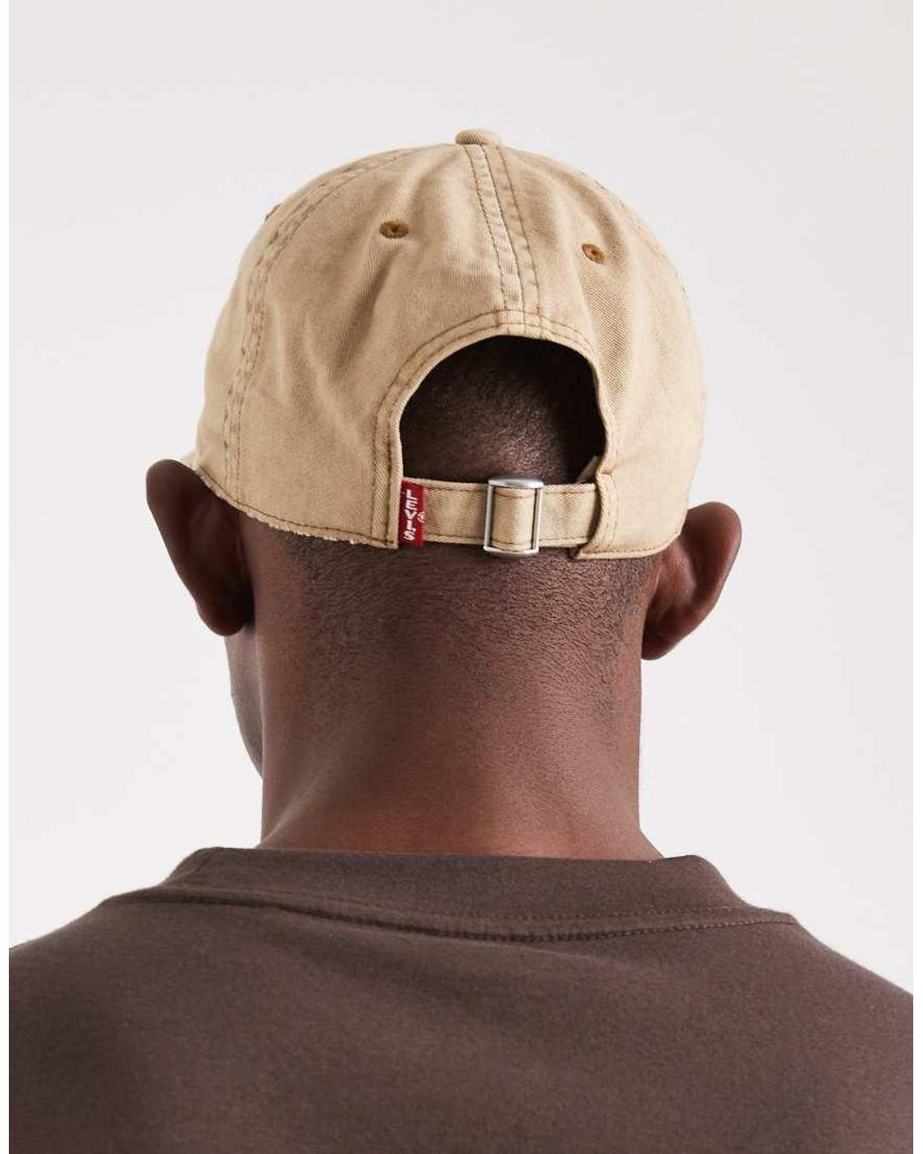 Levi's Brown Ls Monogram Logo Cap for men