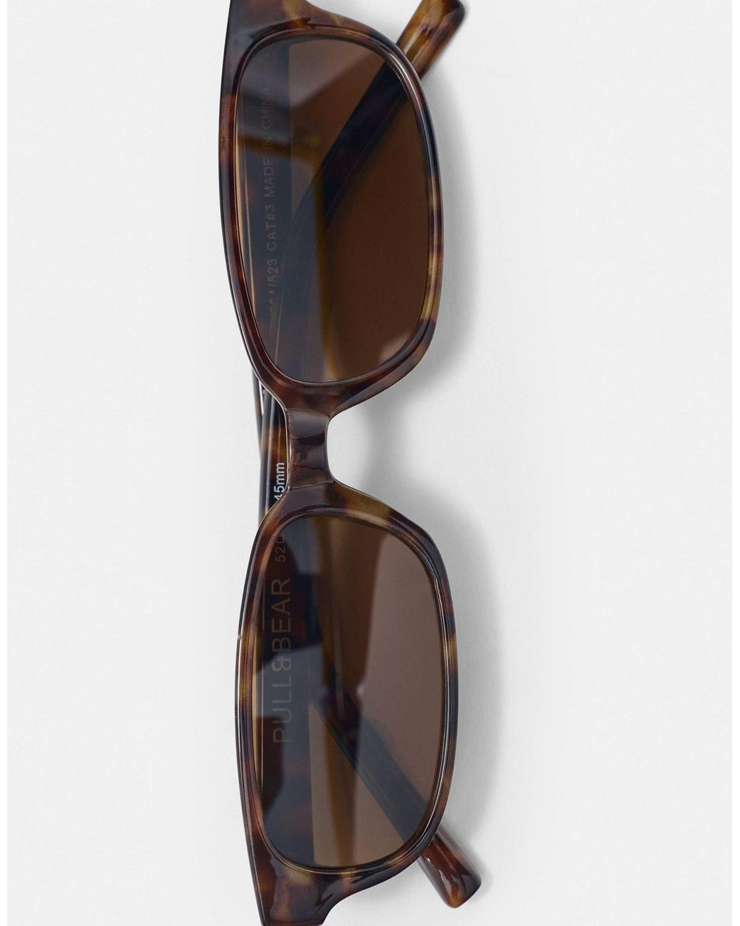 Pull&Bear Yellow Rechteckige sonnenbrille