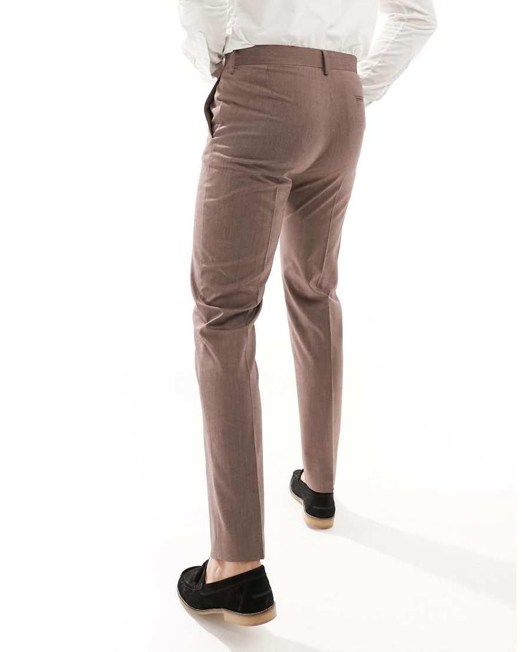 ASOS White Slim Suit Pants for men