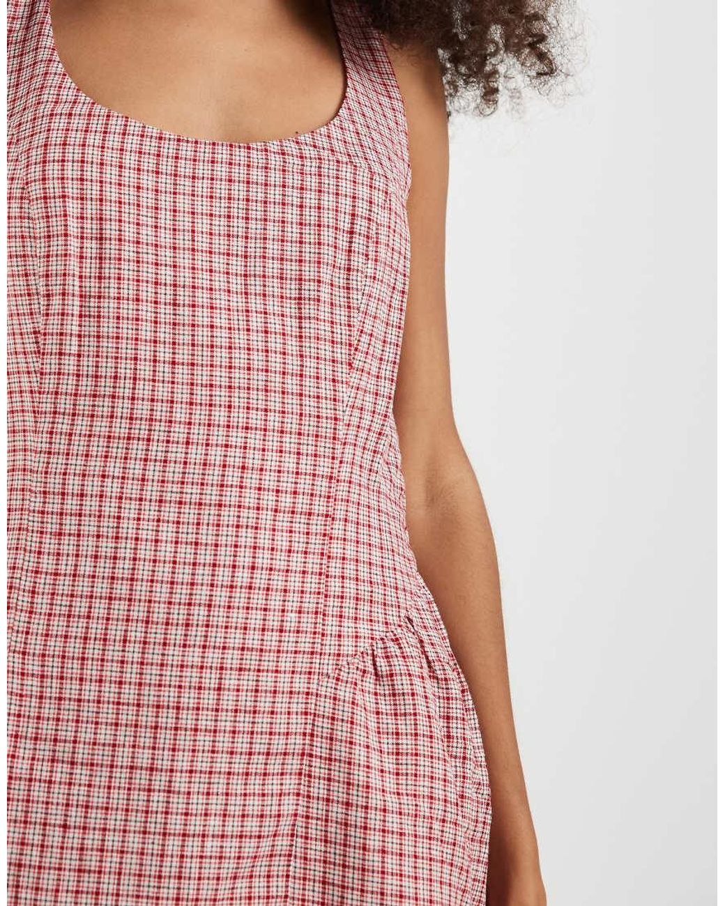 Gap Pink Drop Waist Shirred Mini Dress