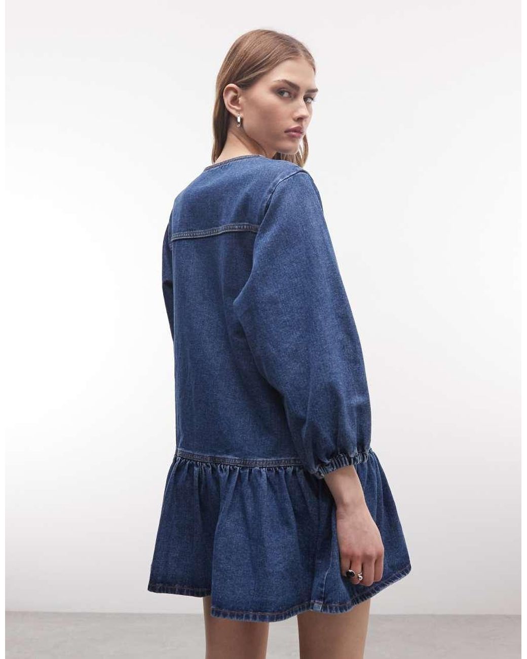 Collusion Blue Shirt Dress