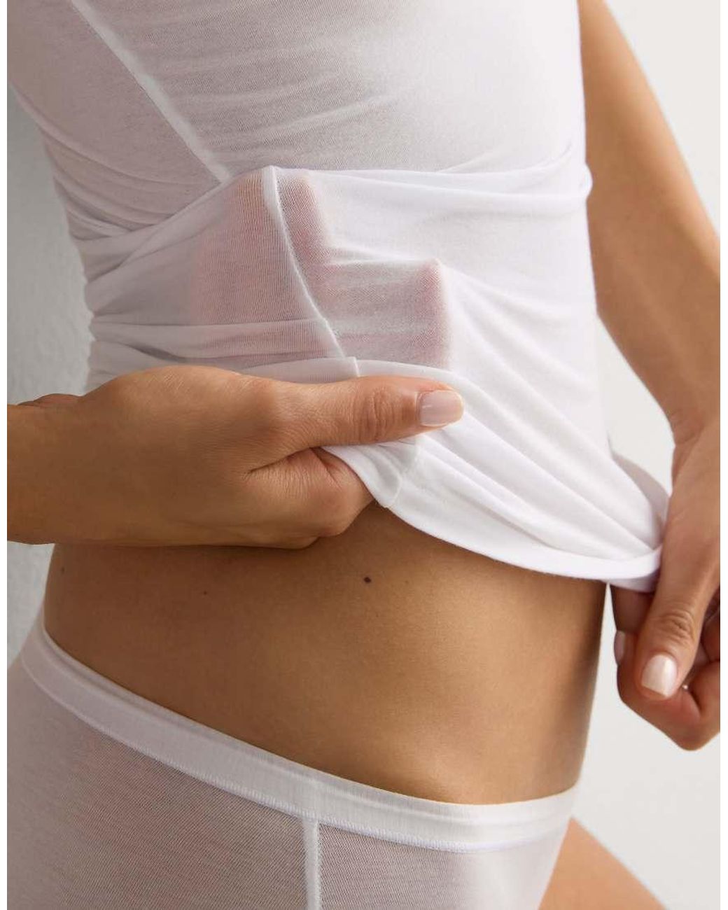 Intimissimi White Ultralight Cotton Top