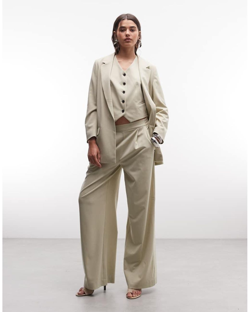 AllSaints Natural Aleida Tri Co-ord Tailored Blazer