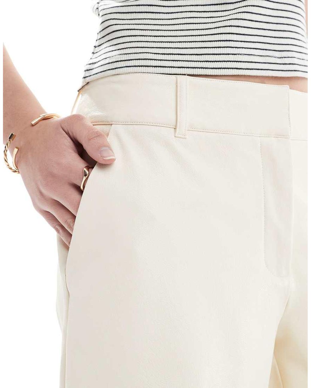 Commando Black Faux Leather Tailored Short